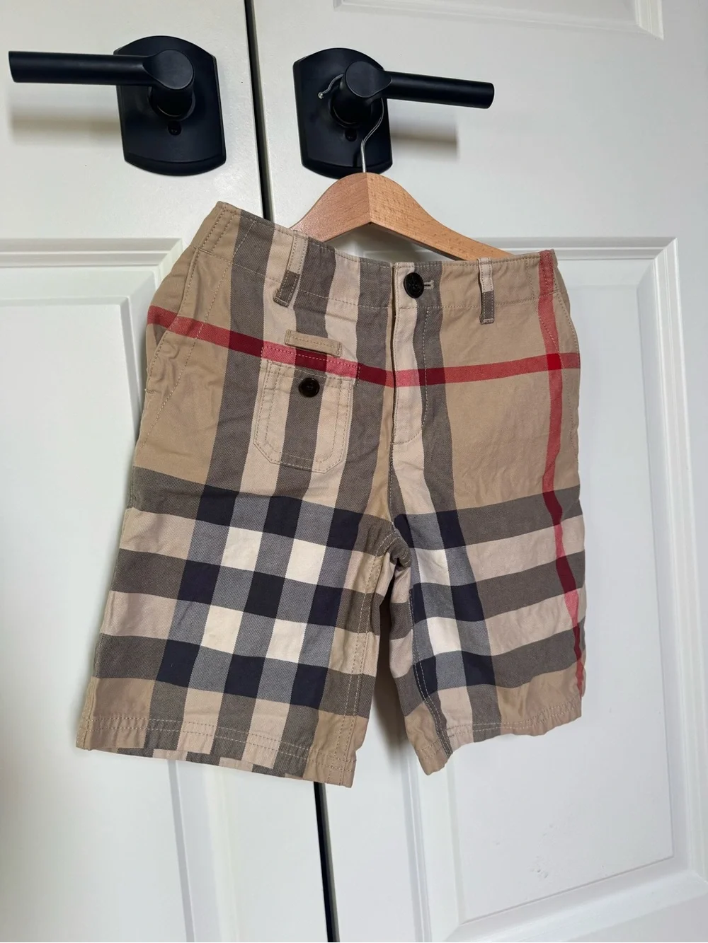 Burberry Navy Polo & Shorts with Signature Check - Kids